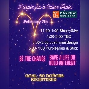 Purple for a Cause Train Event